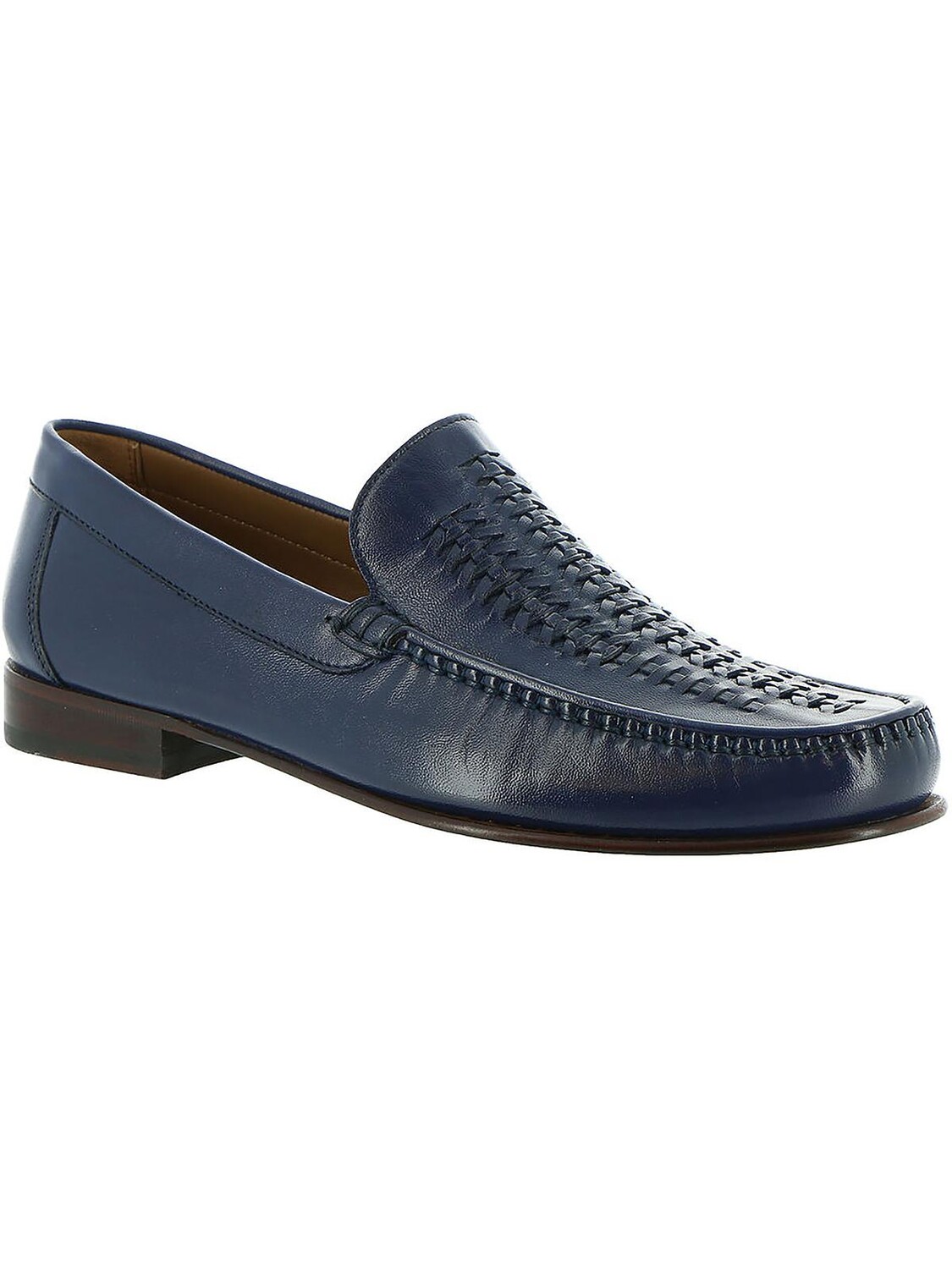 

Мужские кожаные нарядные лоферы Beaufort Weave Florsheim, темно-синий