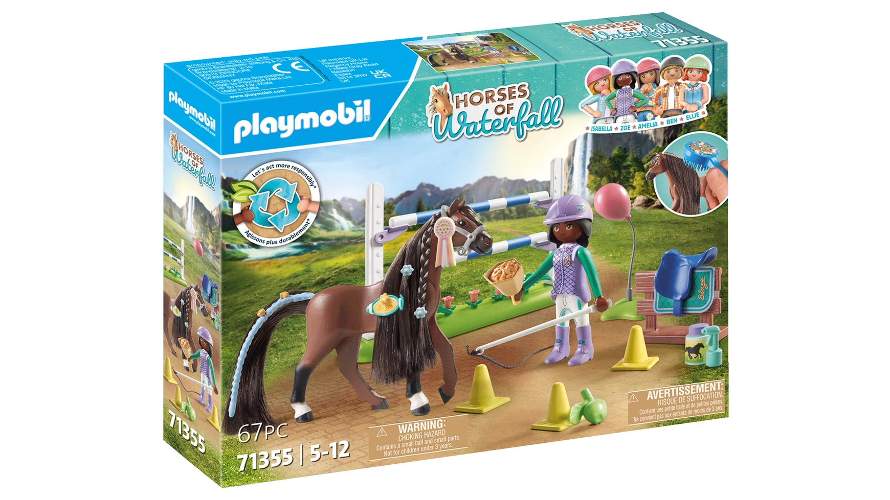 Лошади водопада зоя и блейз с турнирным курсом Playmobil лошади водопада кузнец бен и ахиллес playmobil
