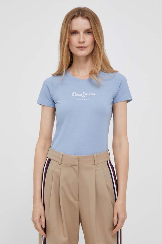 Футболка New Virginia Pepe Jeans, синий футболка wendys из хлопка pepe jeans гранат