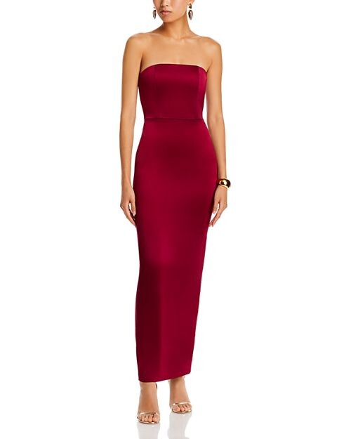 

Платье макси без бретелек Doreen Alice and Olivia, цвет Red