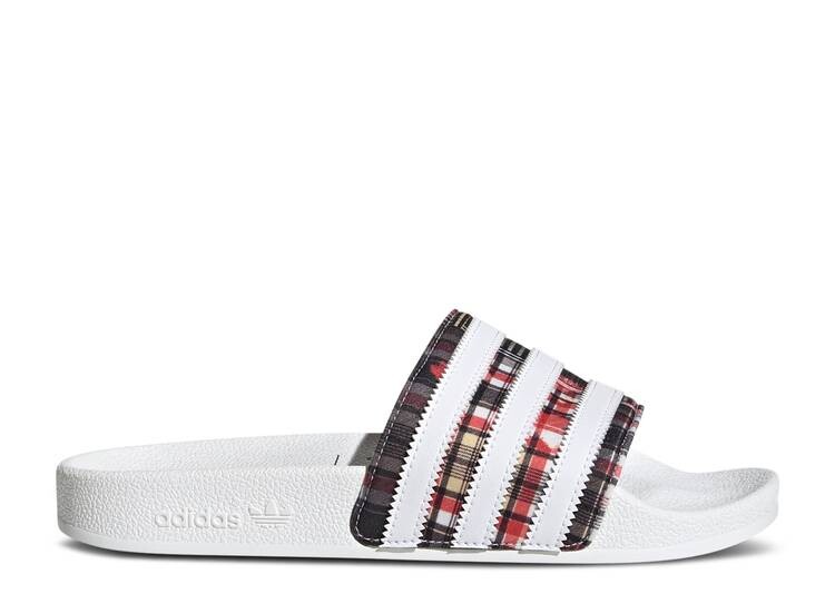 Кроссовки Adidas HER STUDIO LONDON X WMNS ADILETTE SLIDE 'CHECKERED', красный