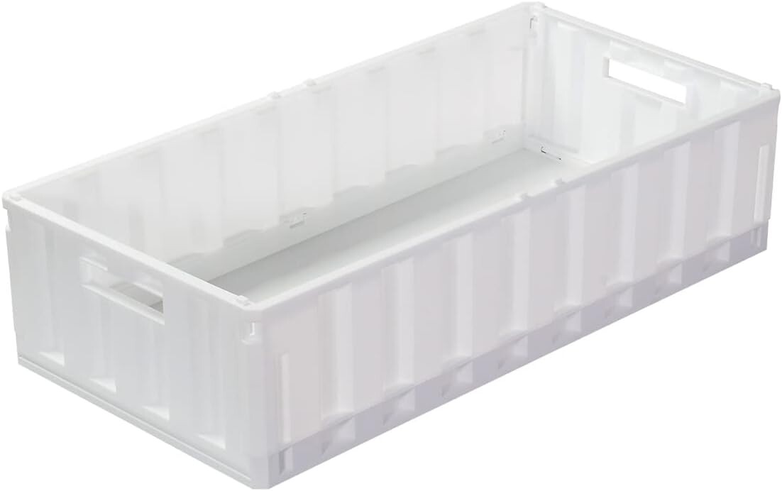 

Контейнер для хранения Pearl Metal HB-6491, складной, размер L (Ш x Г x В): 57 x 28,5 x 14,5 см (22,4 x 11,2 x 5,7 дюйма), белый, сделано в Японии, White