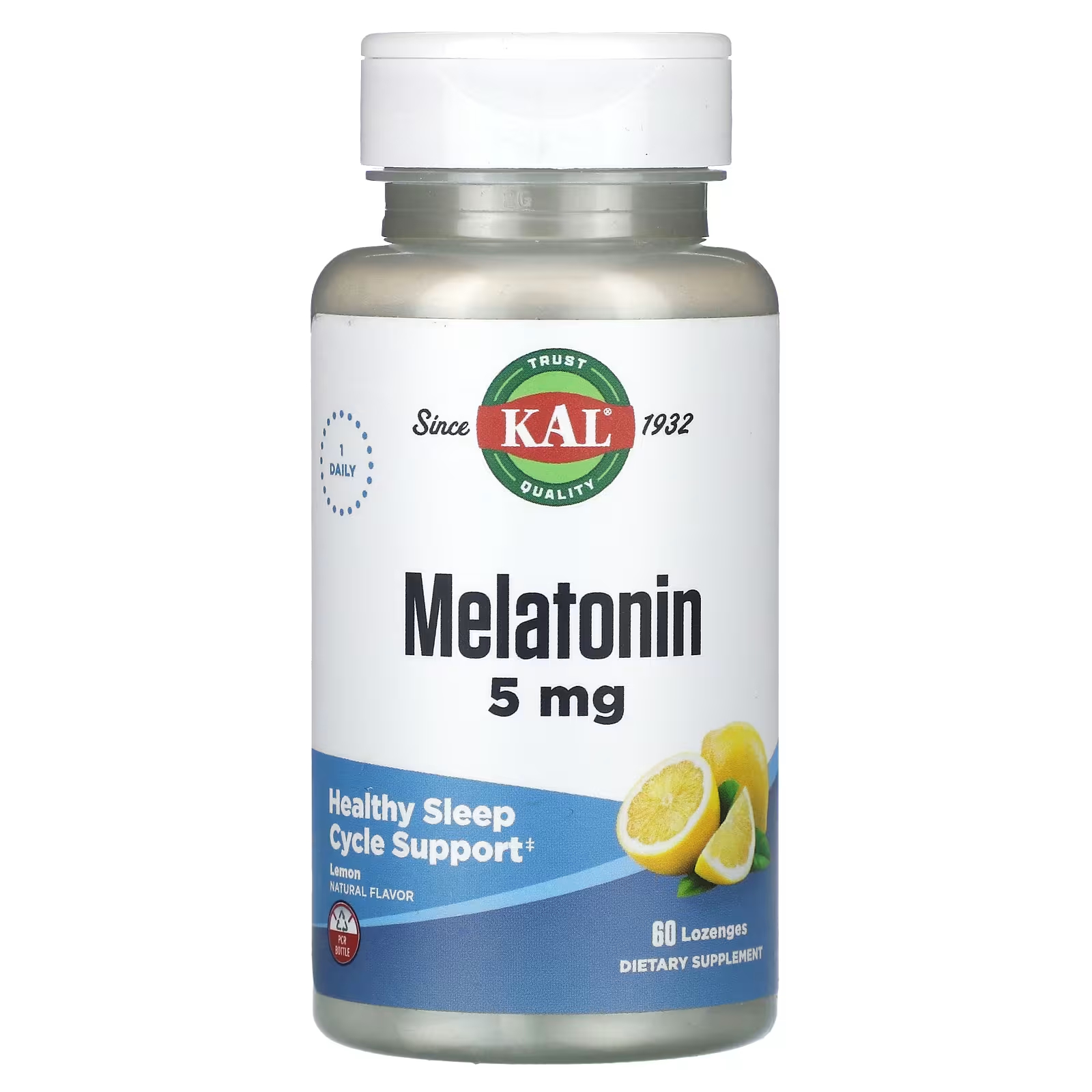 KAL Мелатонин Лимон 5 мг 60 пастилок kal мелатонин ванильное мясо 5 мг 90 микротаблеток
