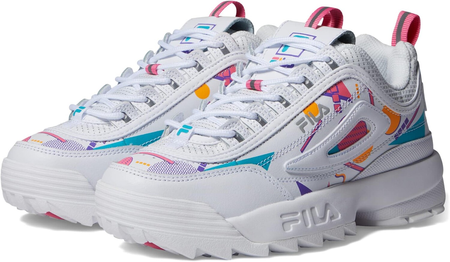 

Кроссовки Disruptor II Premium Fila, цвет White/Bubblegum/Scuba Blue