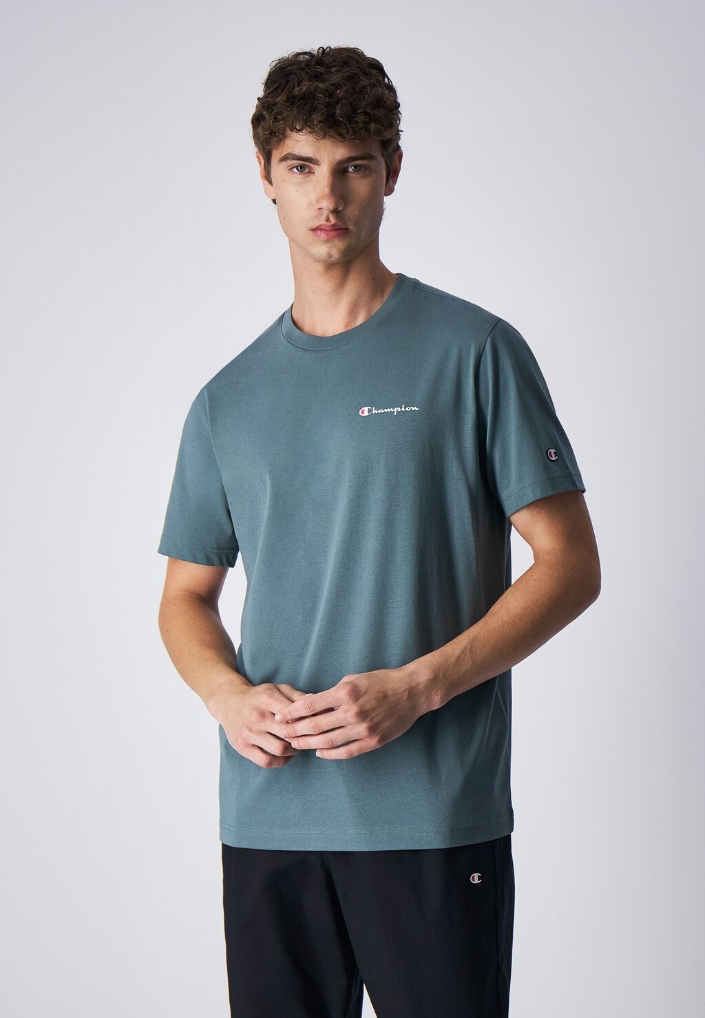 

Базовая футболка Classic Crewneck Small Logo Icons Champion, зеленый