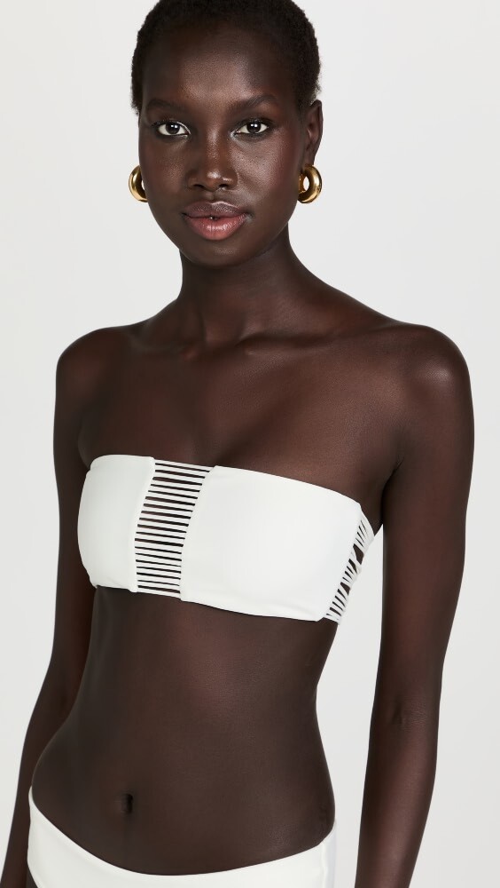 

Бикини топ MIKOH Sunset Bandeau, экру