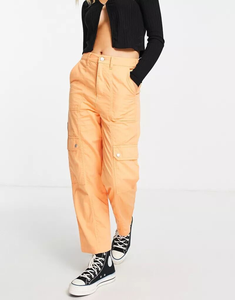 

Абрикосовые брюки карго Miss Selfridge с боковым карманом