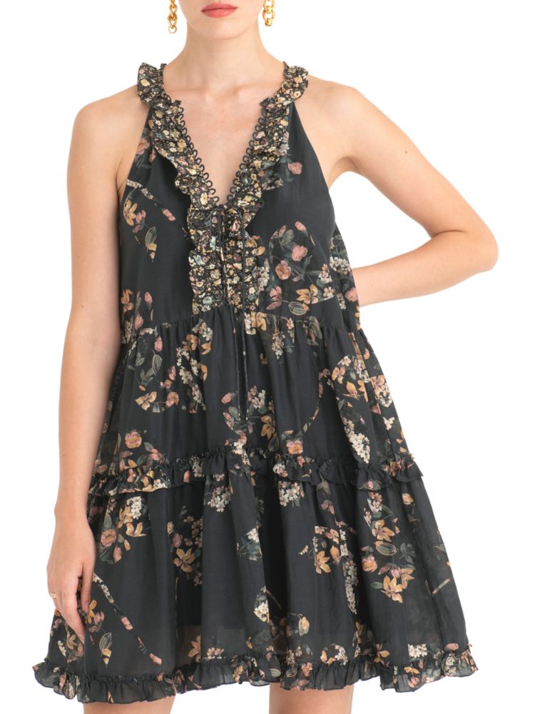 цена Многоярусное мини-платье с цветочным принтом Cape Town Isabel Secret Mission, цвет Mixed Black