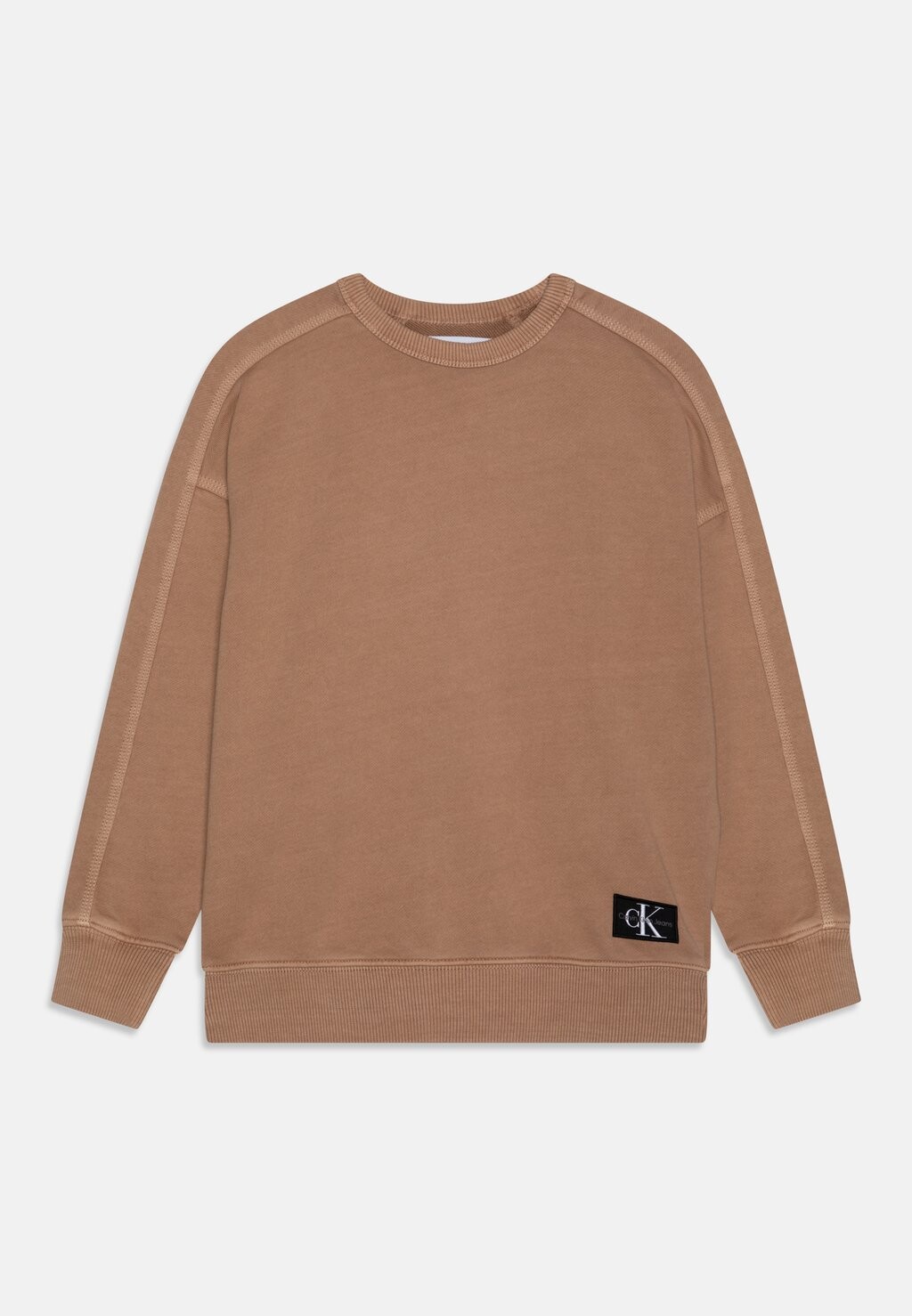 

Толстовка MINERAL DYE CUTSEAM BADGE Calvin Klein Jeans, цвет burnt clay