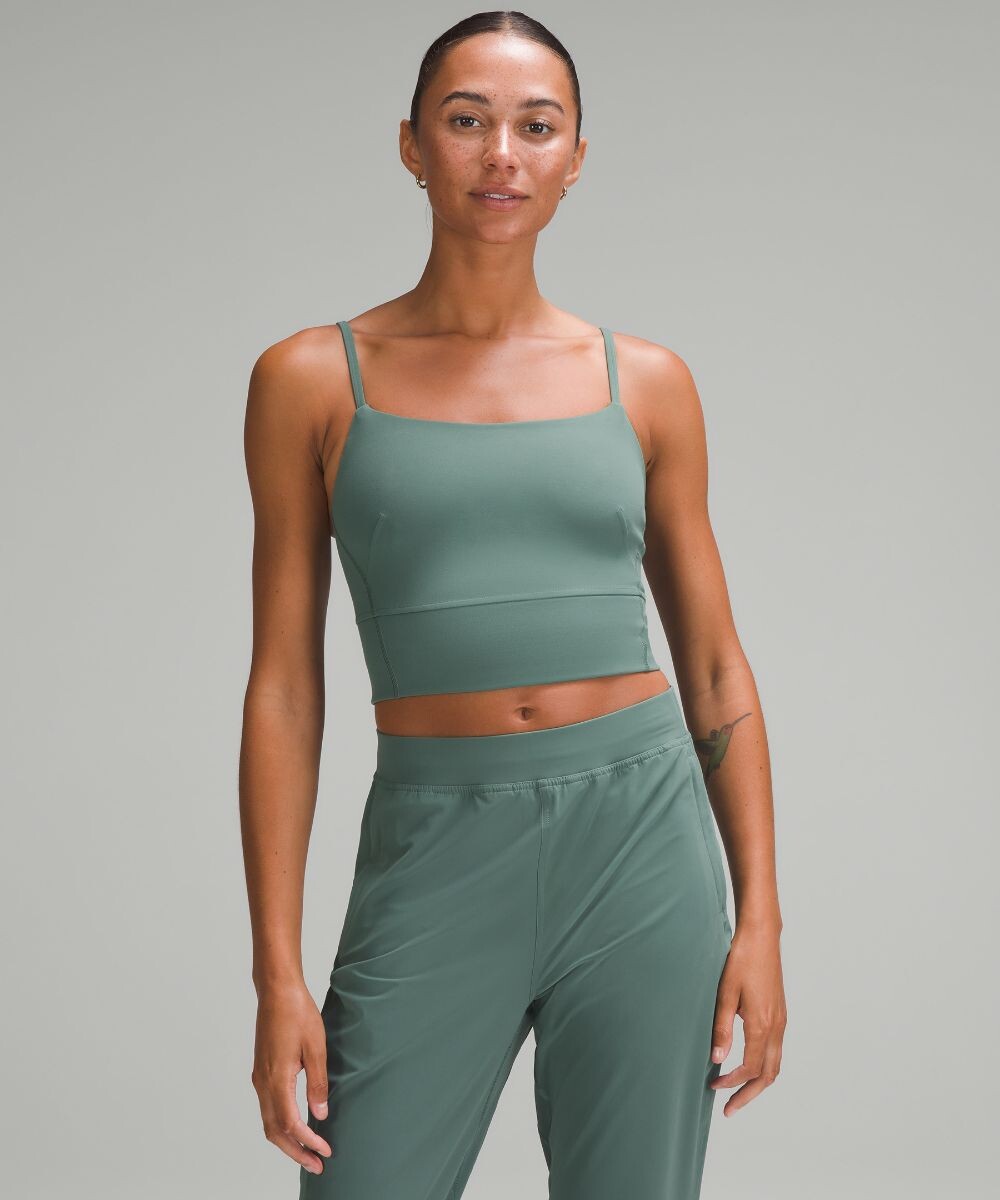 

Майка с бретелями Wunder Train Lululemon, зеленый