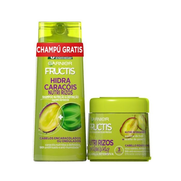 

Набор косметики Fructis Nutri Rizos Duplo Champú + Mascarilla Garnier, 2 unidades