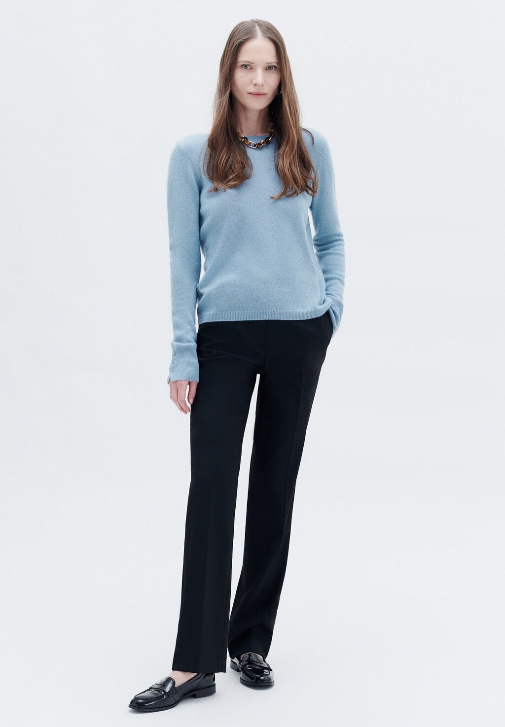 

Свитер French Brand Fashion; Elegant Modern Caroll, цвет sky blue