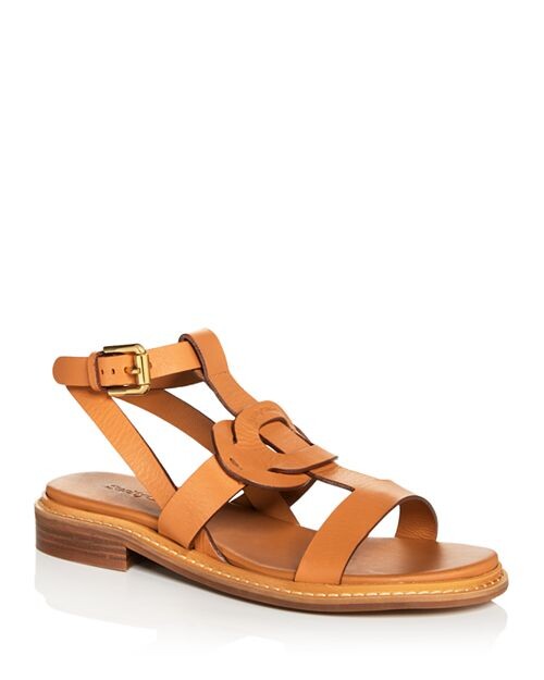 

Женские сандалии-гладиаторы Loys See by Chloé, цвет Tan/Beige