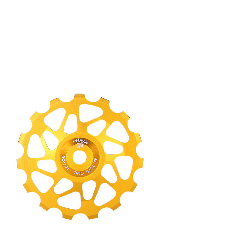 

LeBycle Mountain Road Bike Большой задний подшипник подшипника направляющего колеса Универсальная зубчатая трансмиссия с металлическими направляющими колесами 15 зуб. Аксессуары (подшипник из золотой стали)