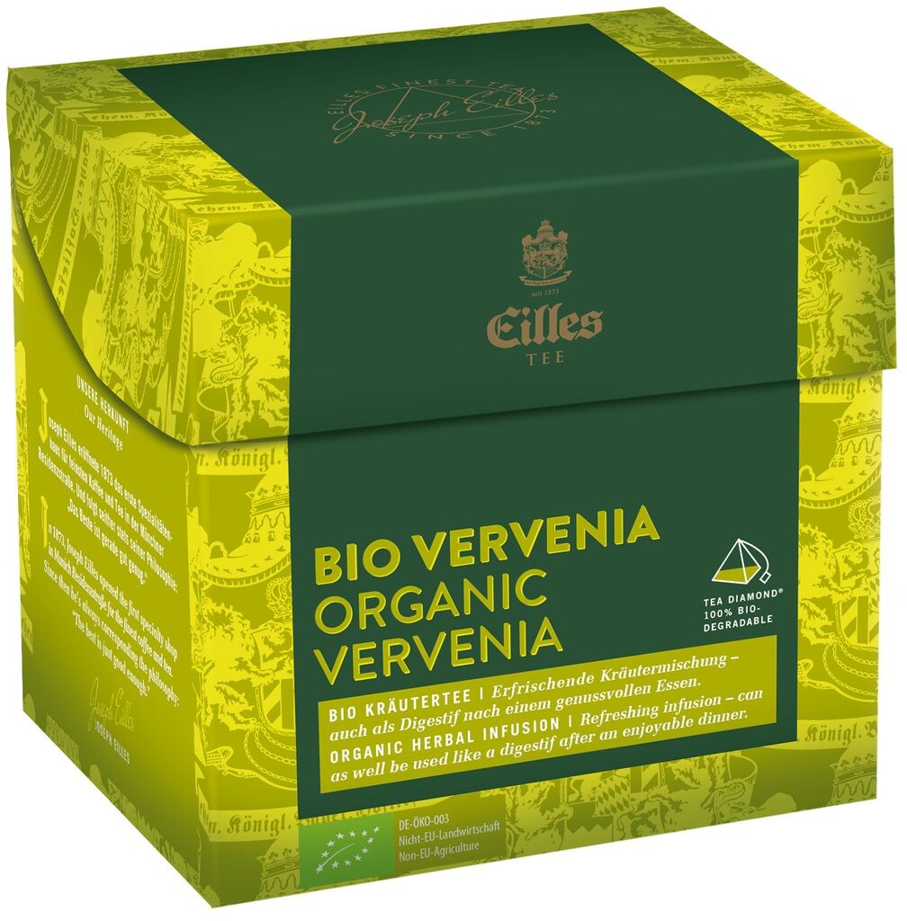 

EILLES TEE Чай Diamond BIO VERVENIA в пакете-пирамиде, коробка 20 шт.