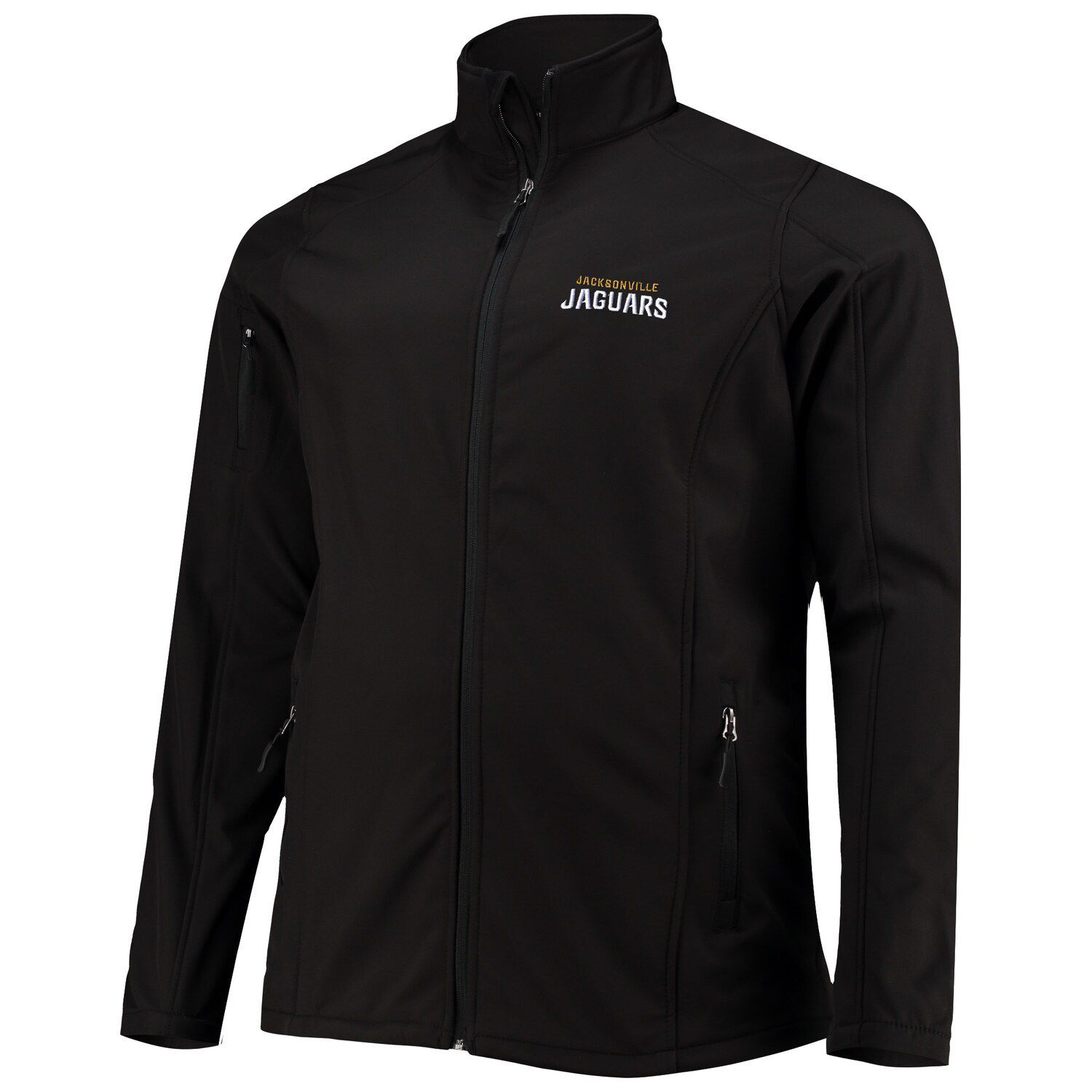 

Мужская куртка Dunbrooke Black Jacksonville Jaguar Big & Tall Sonoma Softshell с молнией во всю длину