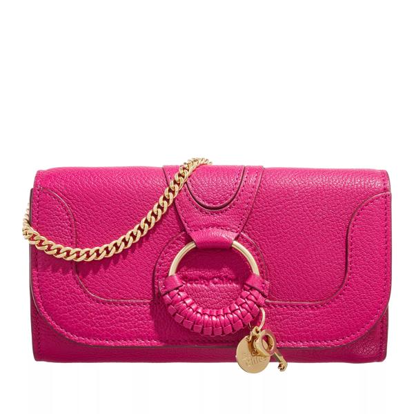 Кошелек hana wallet on chain See By Chloé, розовый