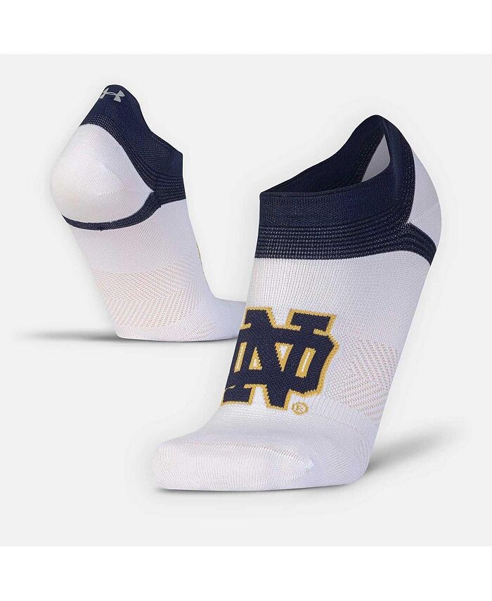 

Мужские и женские носки Notre Dame Fighting Irish Run Performance No Show Tab Under Armour, белый