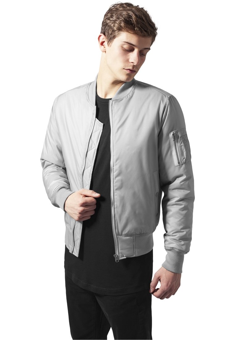 Куртка-бомбер BASIC Urban Classics, серый