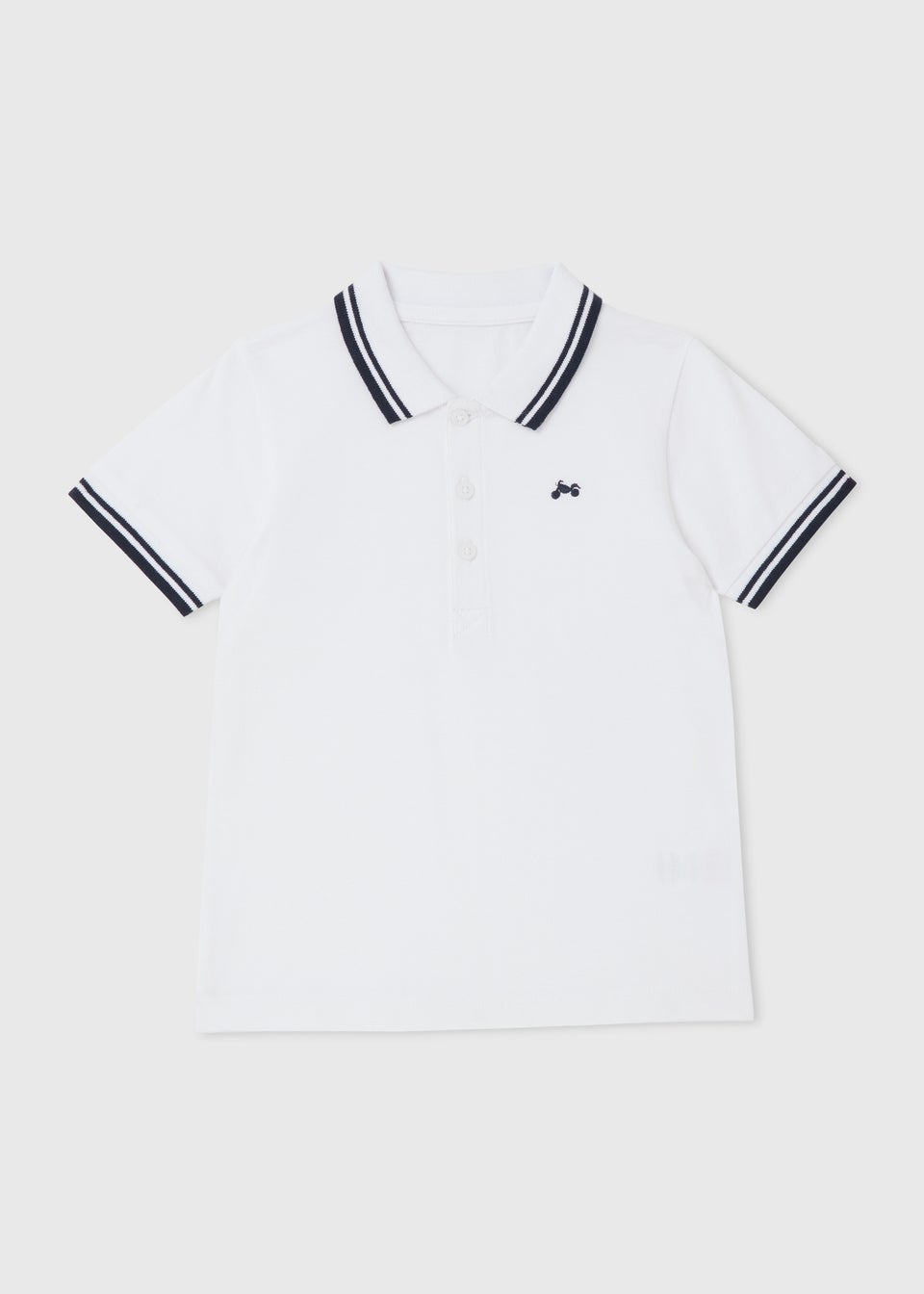 Белая повседневная рубашка-поло для мальчиков (1–7 лет), белый