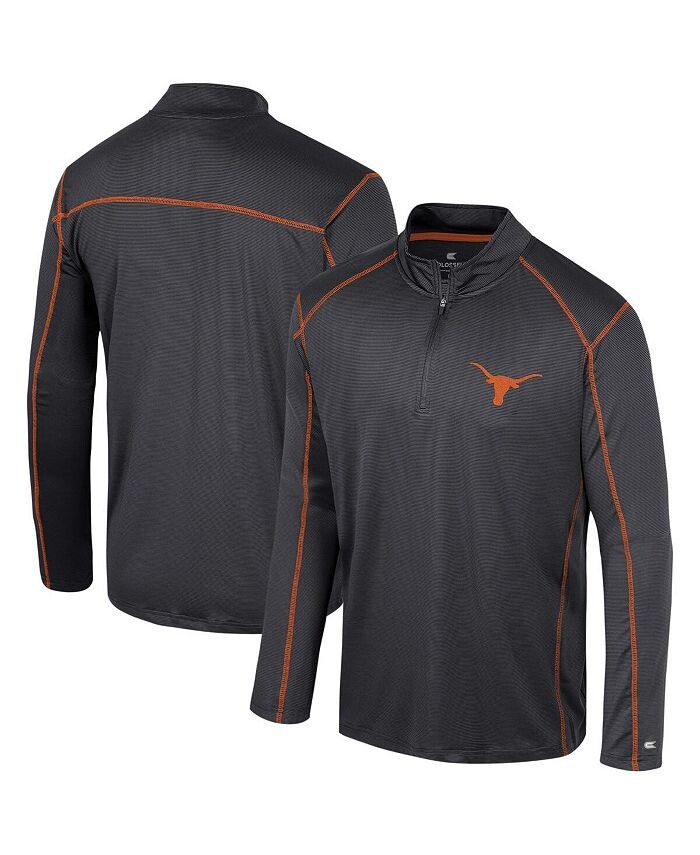 

Мужская черная ветровка с молнией четверти Texas Longhorns Cameron Colosseum, черный
