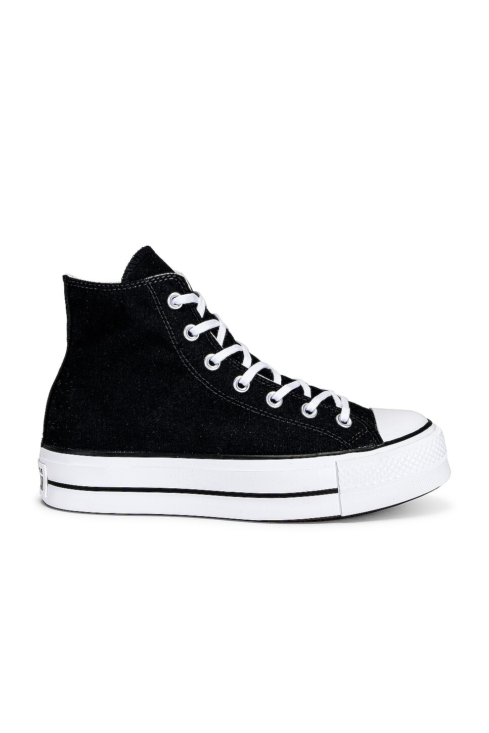 

Кроссовки Converse Chuck Taylor All Star Platform Hi Tops Canvas, цвет Black, White, White, Черный