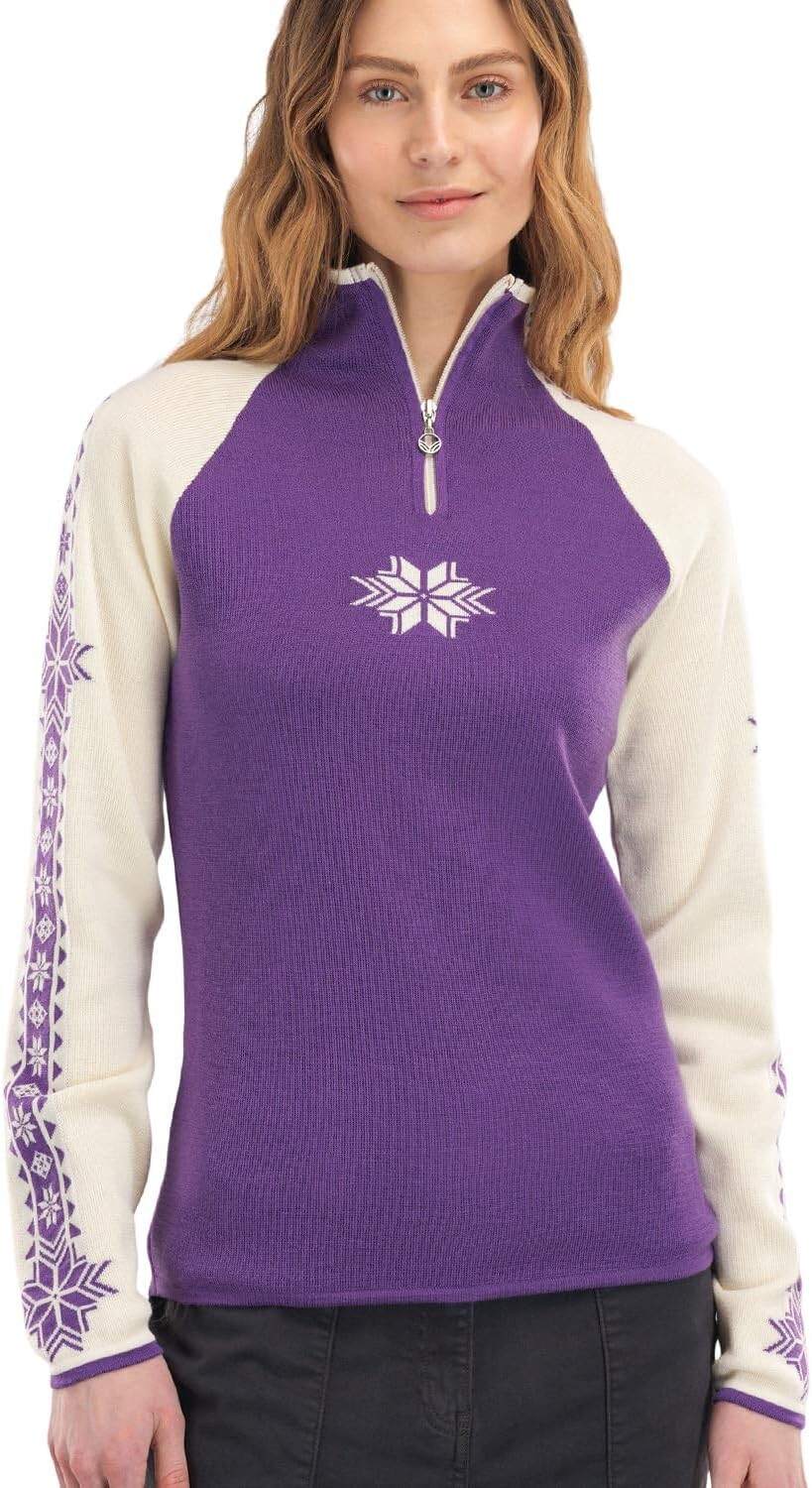 

Свитер Geilo Feminine Dale of Norway, цвет Dark Purple/Off-White