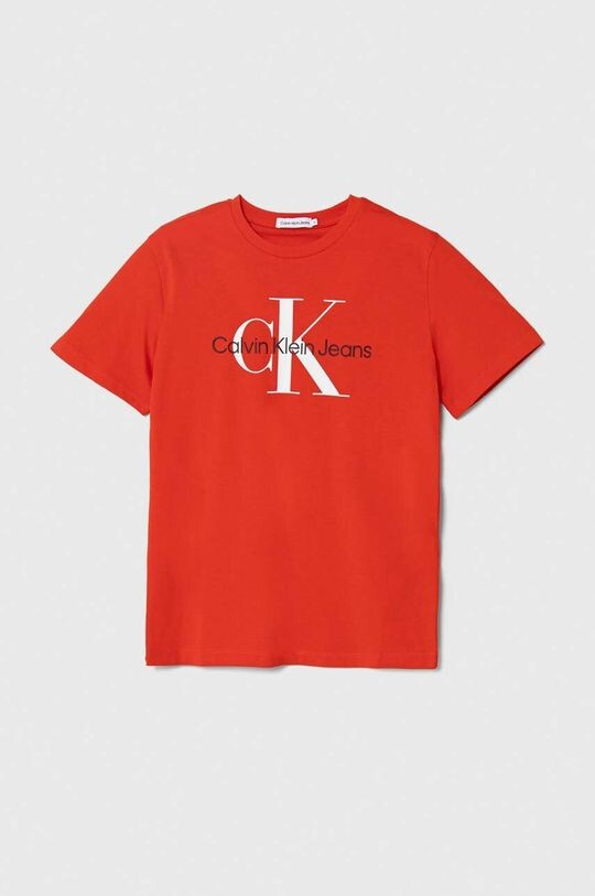 

Хлопковая футболка для детей Calvin Klein Jeans, красный