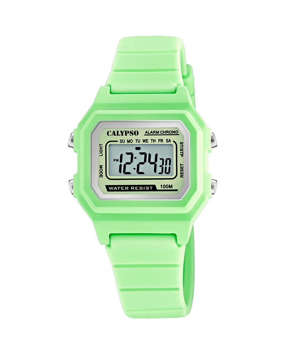 K5802/1 Crush женские часы из зеленой резины Calypso, зеленый k5802 1 crush женские часы из зеленой резины calypso зеленый