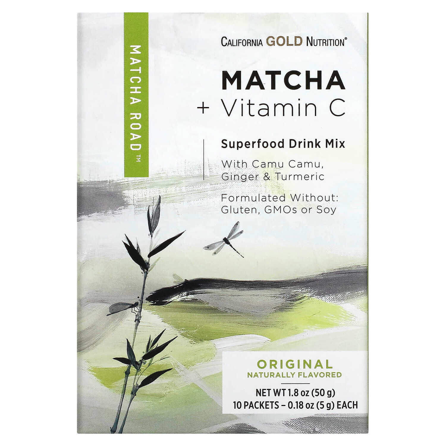 

МАТЧА ДОРОГА, матча + витамин С - оригинальный продукт, 10 шт., California Gold Nutrition