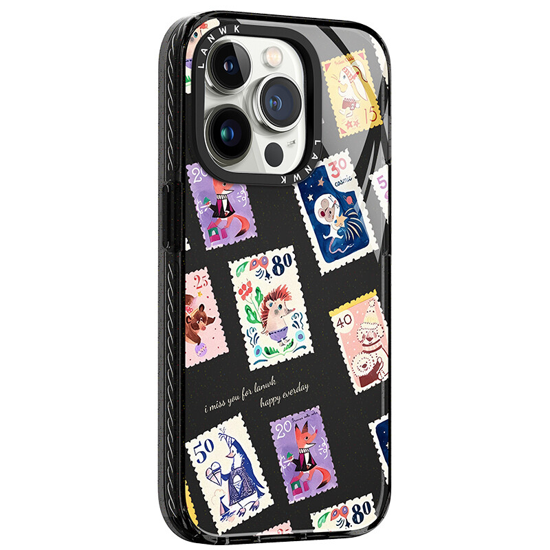 

Чехол для телефона Lanwk, Stamp ZooStandard color: Space black