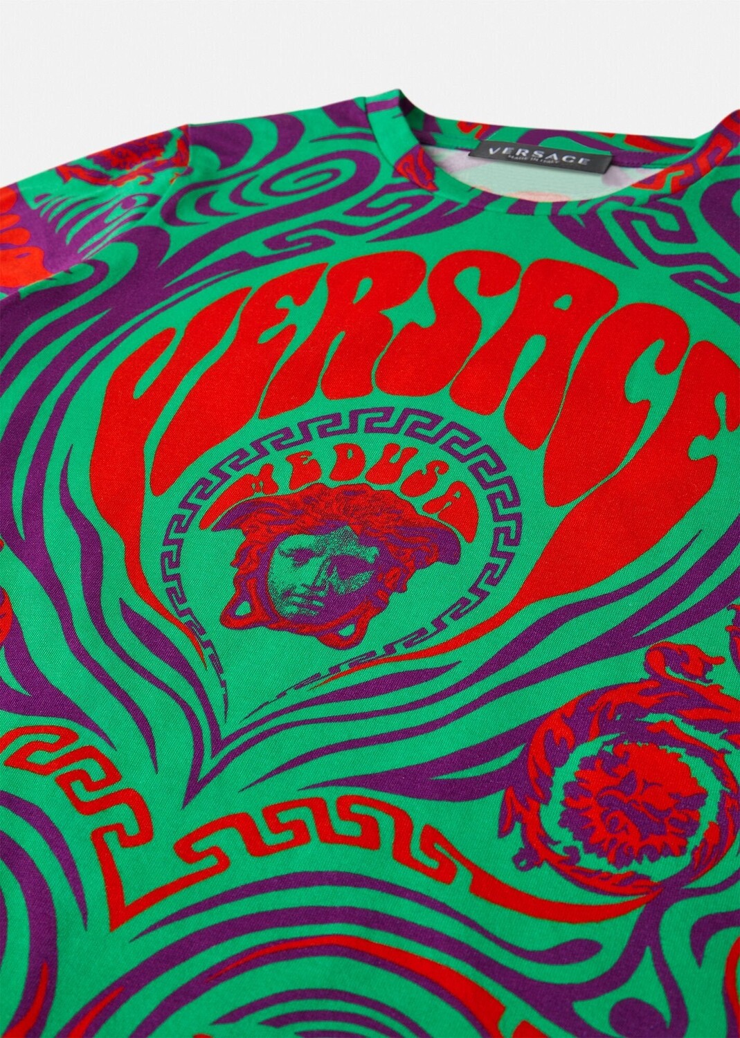 

Музыкальная футболка с Медузой Versace, мультиколор