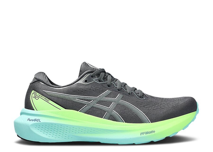 

Кроссовки ASICS Gel Kayano 30 Wide 'Carrier Grey Illuminate Mint', серый