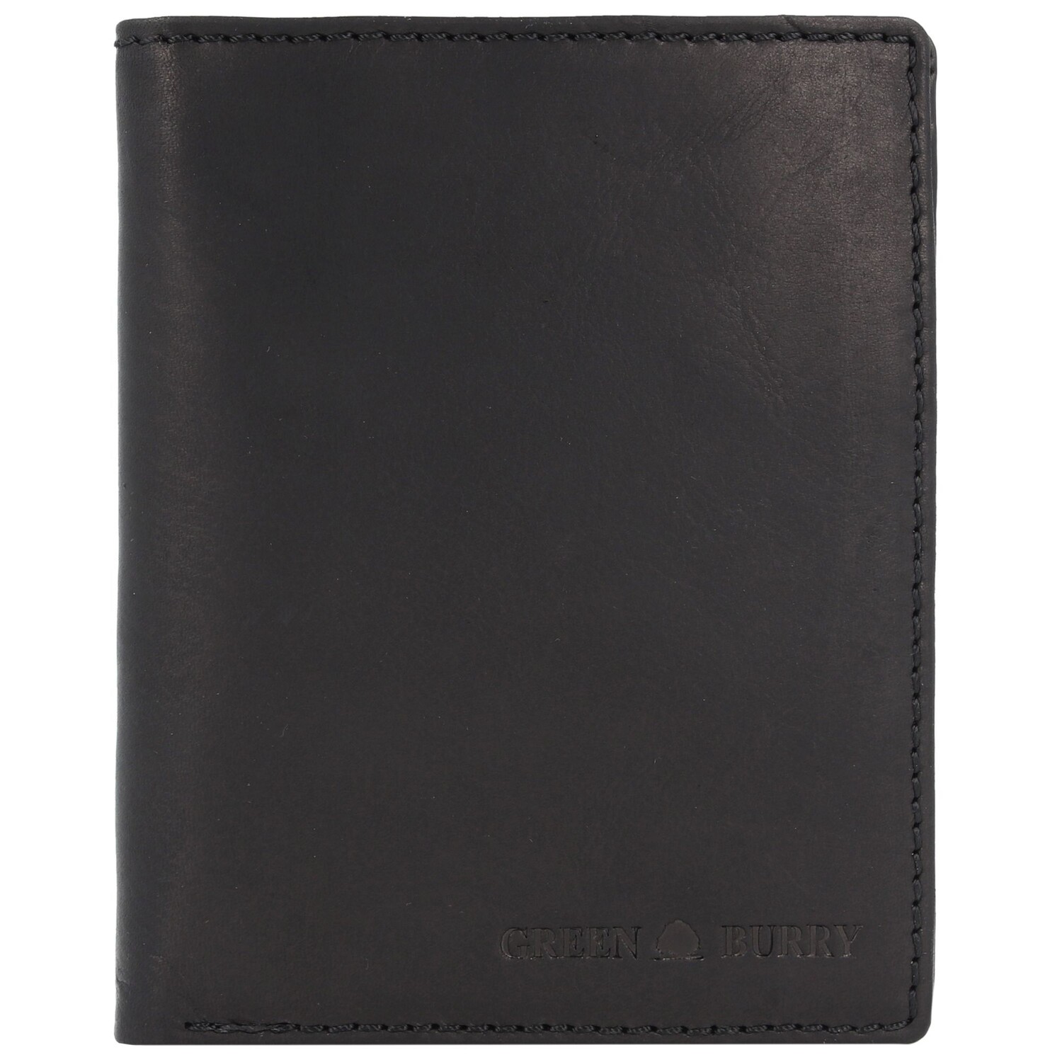 

Кошелек Greenburry Pure Black RFID Schutz Leder 10.5 см, черный