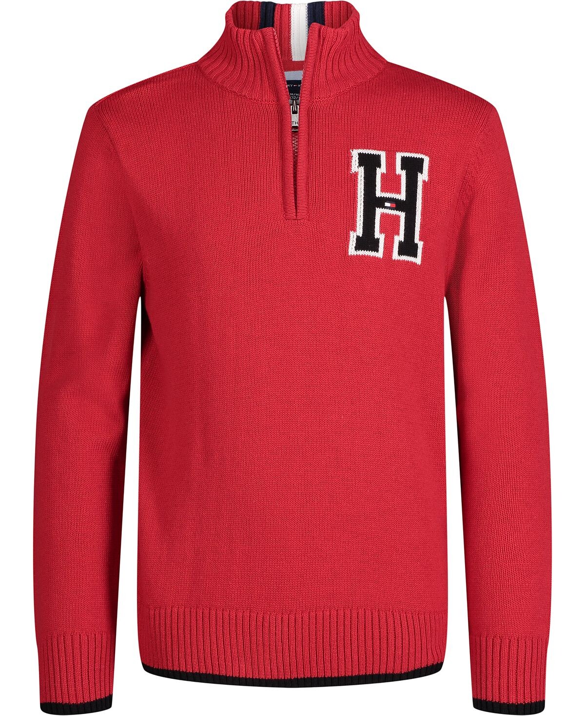

Однотонный свитер с молнией на груди для маленьких мальчиков Tommy Hilfiger