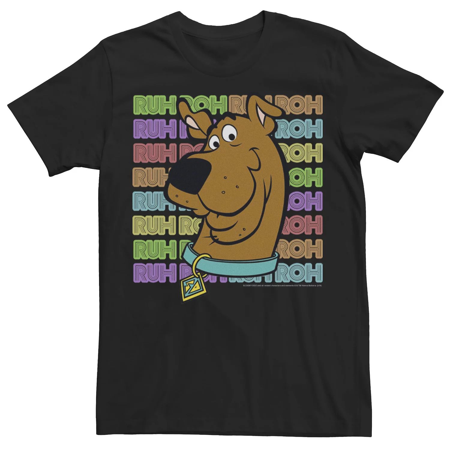 цена Мужская футболка Scooby-Doo Ruh-Roh с неоновой надписью Licensed Character