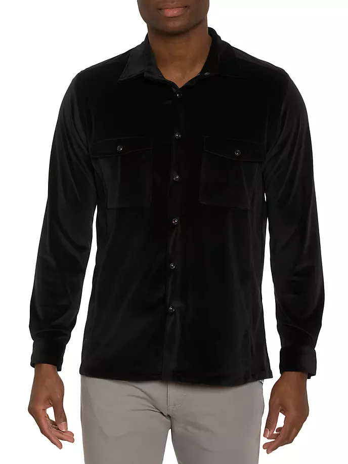 

Бархатная рубашка Patorno Robert Graham, черный