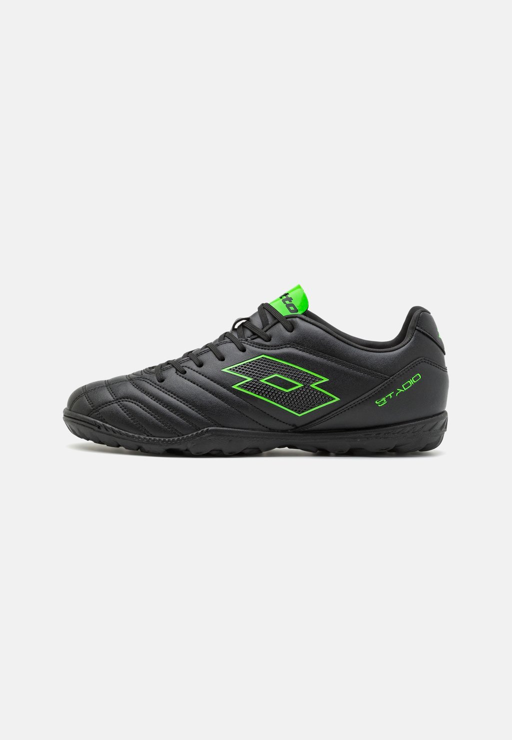 

Кроссовки для мини-футбола с шипами Stadio 705 Tf Lotto, цвет all black/spring green