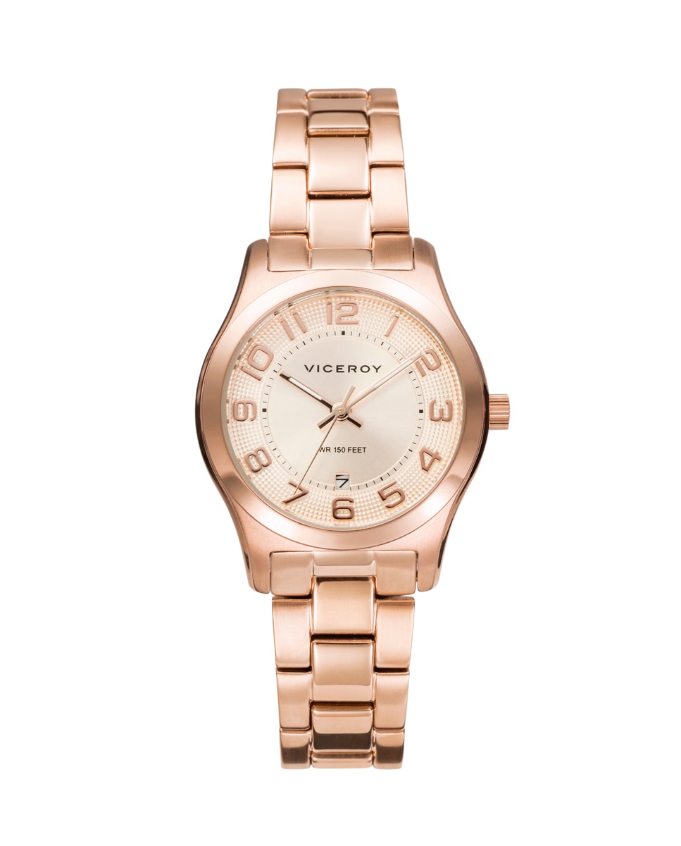 Женские часы Grand с 3 стрелками и IP-сталью розового цвета Viceroy, розовый грандиозные женские часы с тремя стальными стрелками и белым циферблатом viceroy серебро
