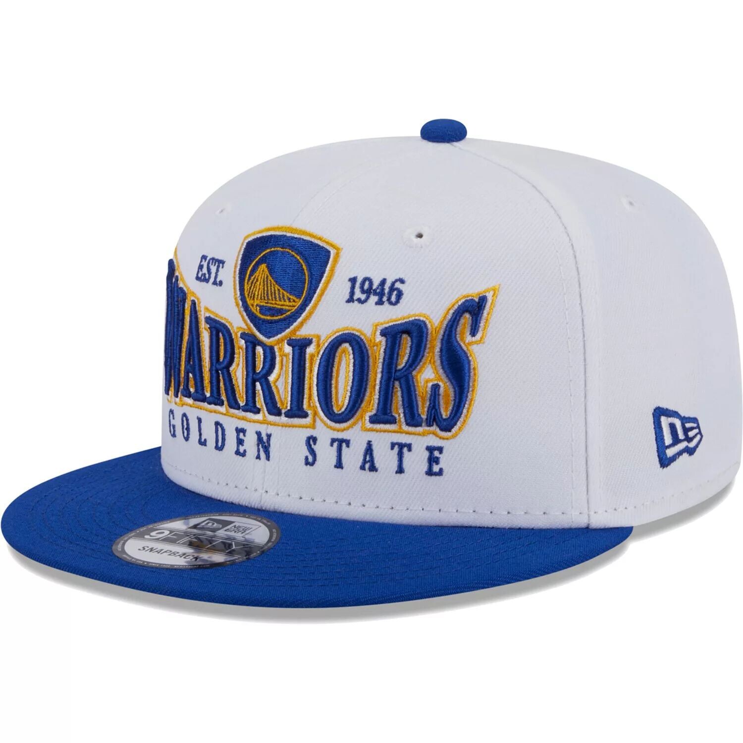 

Мужская кепка New Era White/Royal Golden State Warriors Crest Stack 9FIFTY Snapback