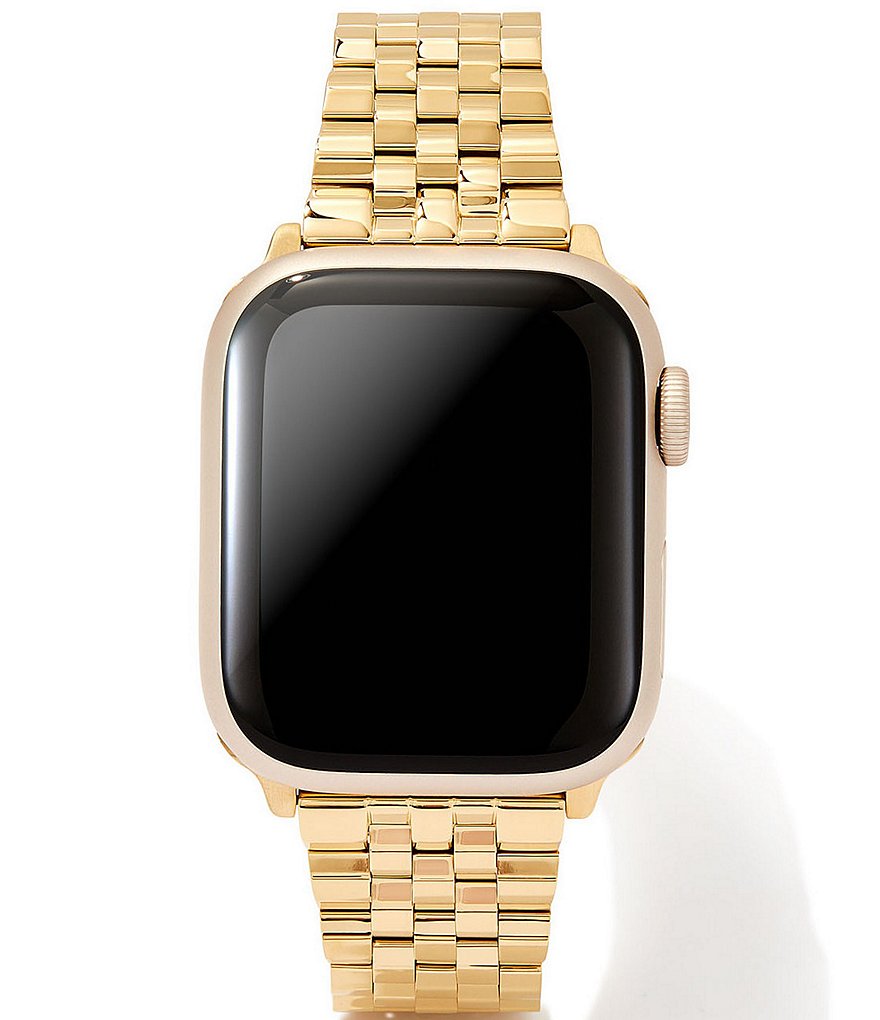 Женский браслет Kendra Scott Alex с 5 звеньями, золотой браслет из нержавеющей стали, ремешок для Apple Watch, золотой