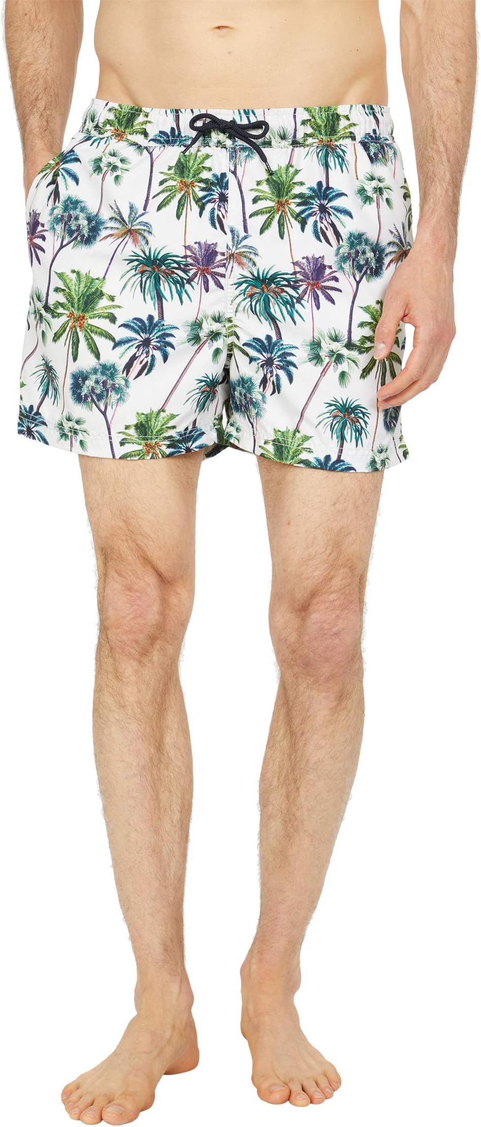 

Пляжные шорты Selected Homme Classic Swimshorts, цвет Bone White Palm Tree