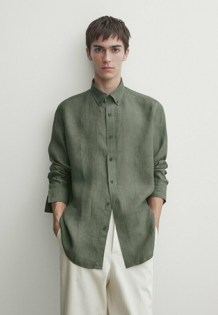

Рубашка Massimo Dutti, цвет green