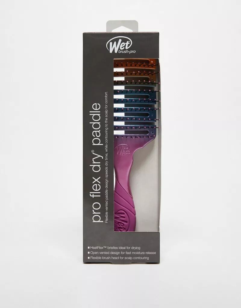 Wet Brush — Pro Flex Dry Paddle Hairbrush — Широкая щетка для волос фиолетового цвета омбре WetBrush