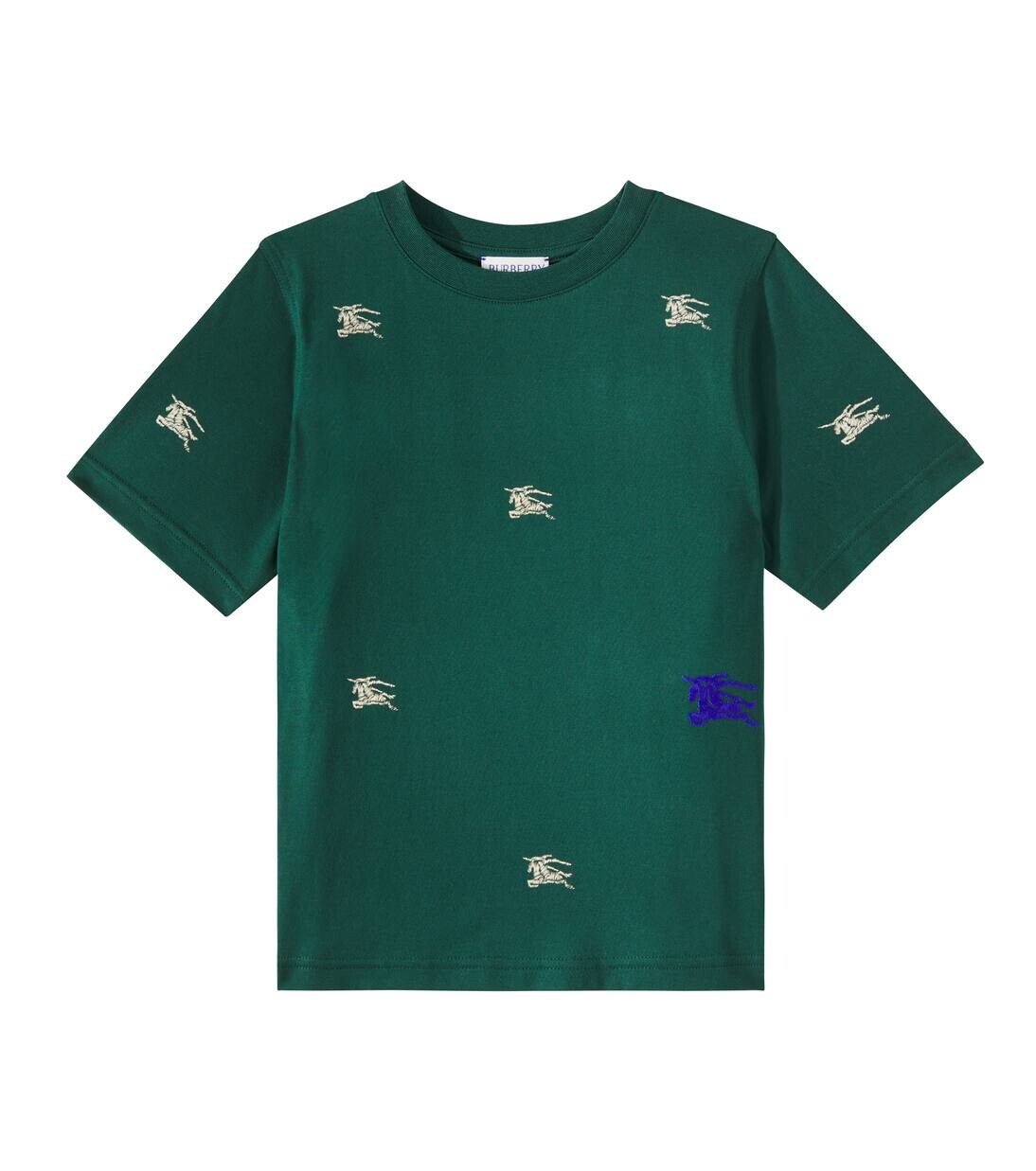 

Футболка из хлопкового джерси с принтом EKD Burberry Kids, цвет dark moss