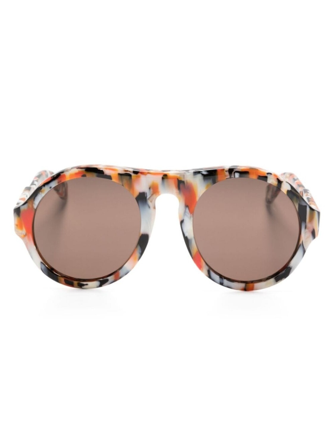 

Chloé Eyewear солнцезащитные очки в круглой оправе, оранжевый