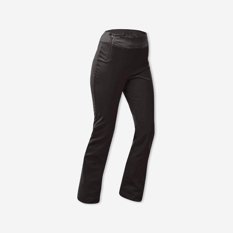 Лыжные брюки женские тонкие - 500 черный WEDZE, цвет schwarz