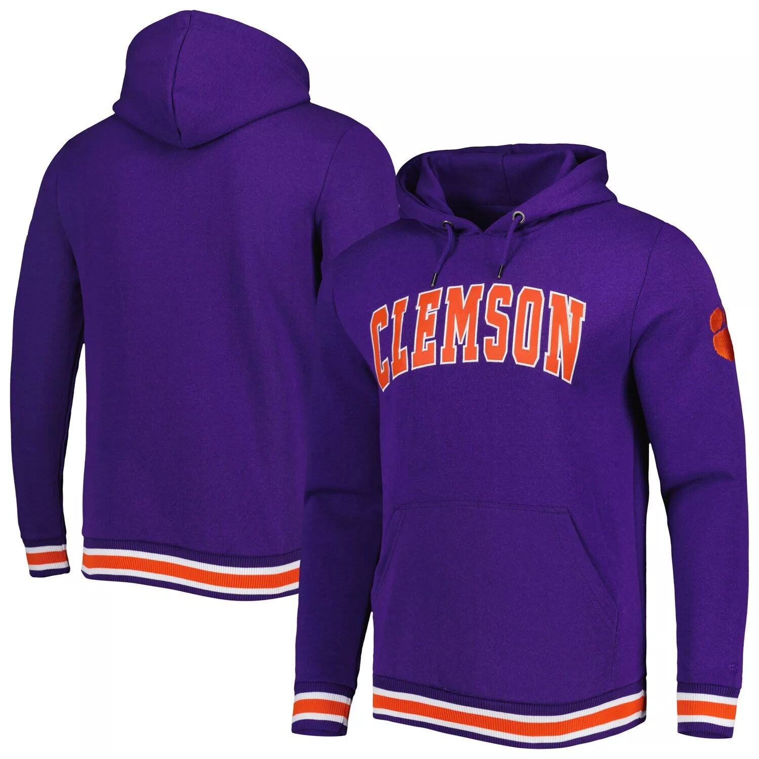 

Мужской фиолетовый пуловер с капюшоном Clemson Tigers Varsity Arch Colosseum