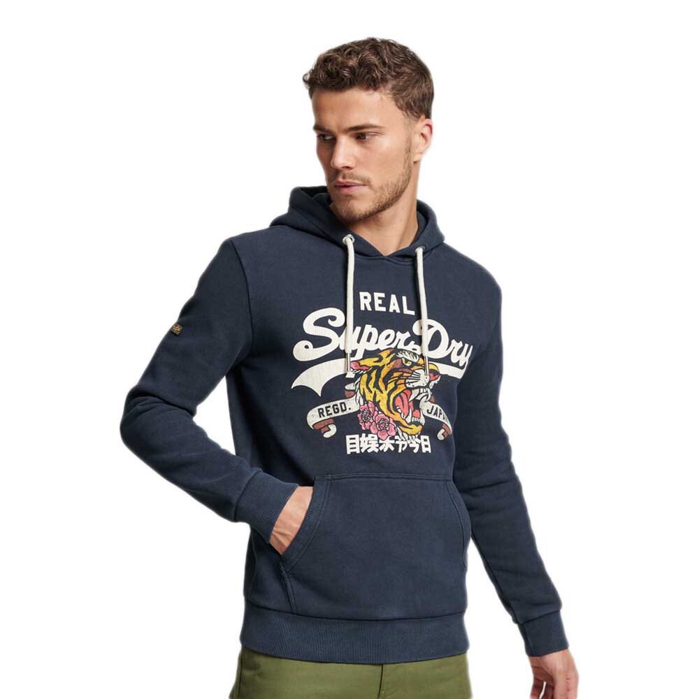 

Худи Superdry Vintage Logo Narrative, синий