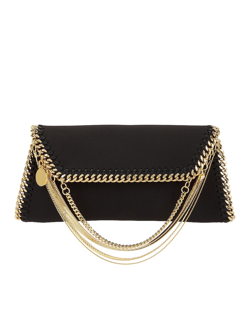 

Сумка Stella Mccartney Satin Chain Falabella Pouch, черный